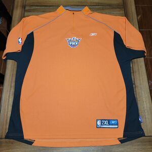 NBA Reebok PHX Orange Henley Jersey - Size 2XL